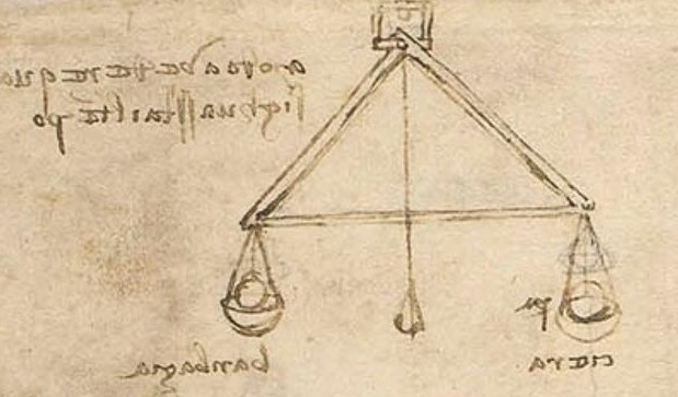 Hygrometer prototype by Leonardo Da Vinci