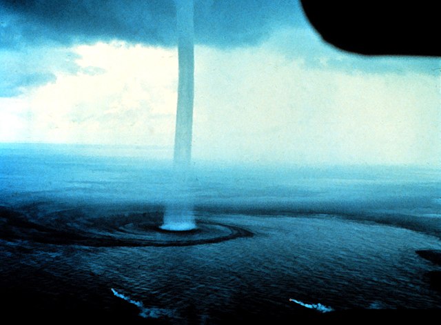 Waterspout - a tornado over wate