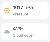 Humidity and UV index in the RainViewer weather forecast