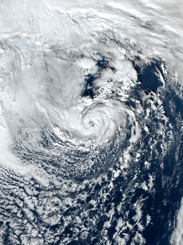 Unnamed subtropical storm over the Atlantic in January 2023