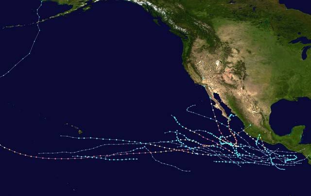 2023 Pacific hurricane season: tropical storm tracks