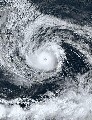 Hurricane Dora, satellite view