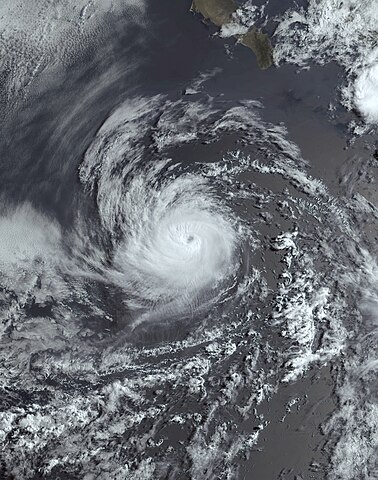 Hurricane Adrian, satellite view