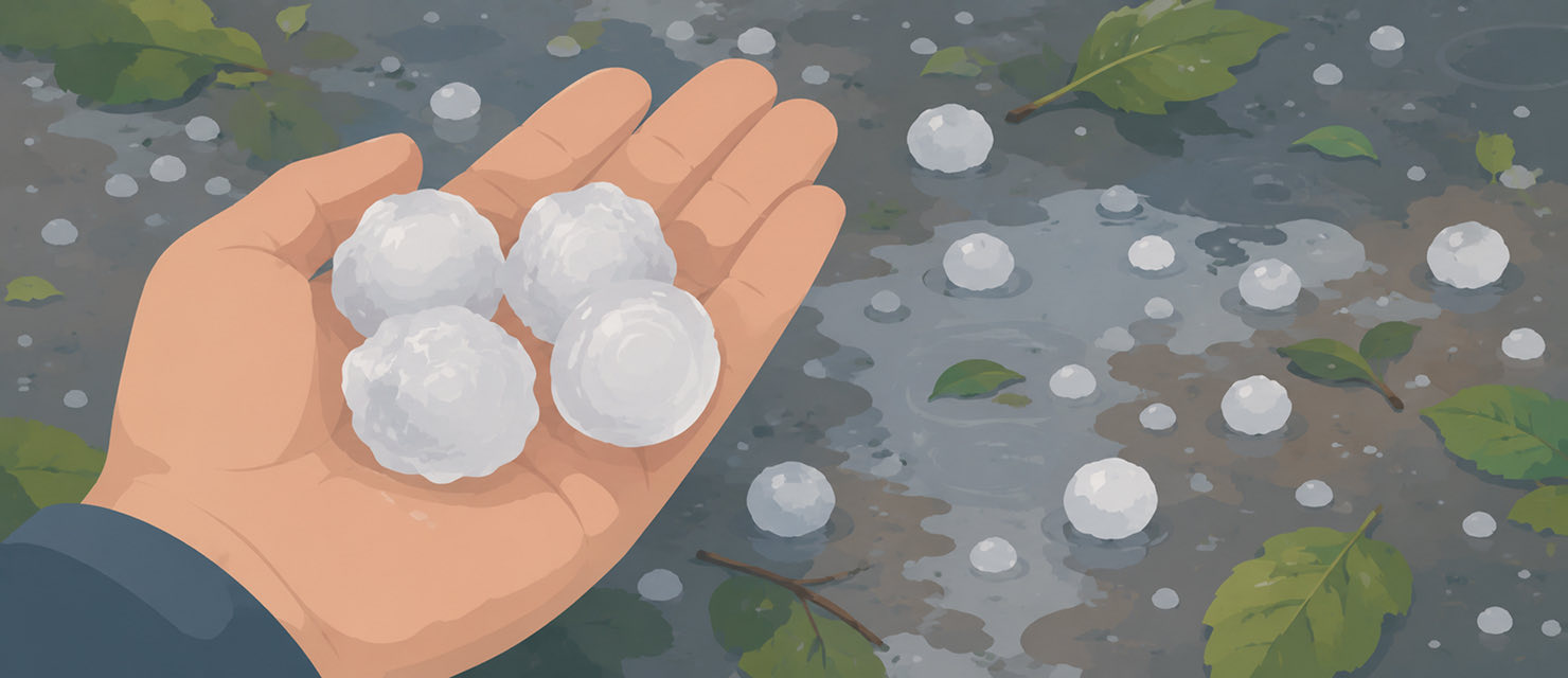 Wie entsteht Hagel? Vom Eiskorn zum Unwetter | RainViewer Blog