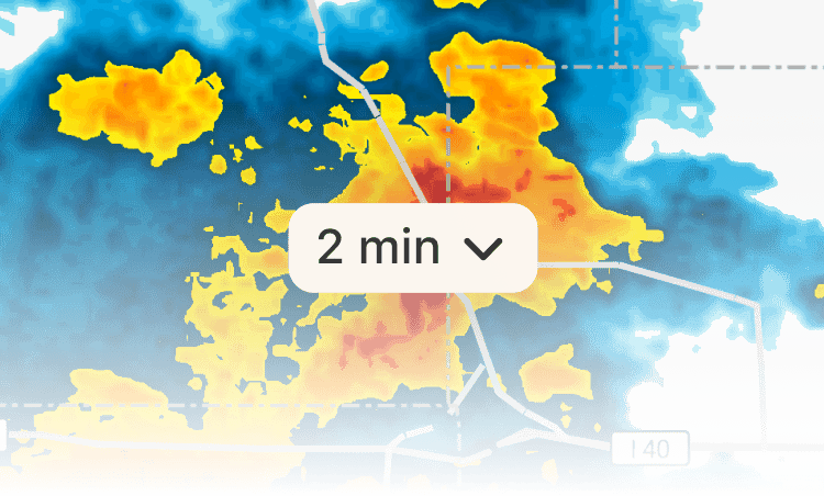 Radar map update interval setting in RainViewer on iOS