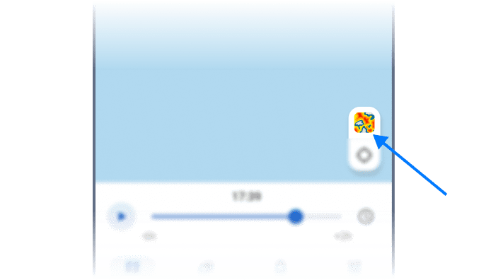 RainViewer weather map with layers active on Android